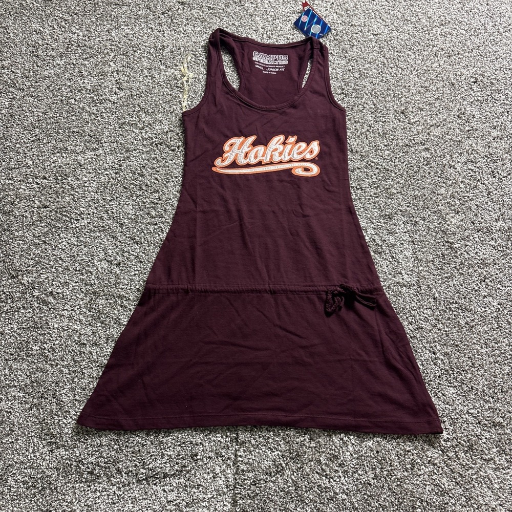 NEW Virginia Tech Hokies VT Women Dress Junior Fit Officially Licensed Small S